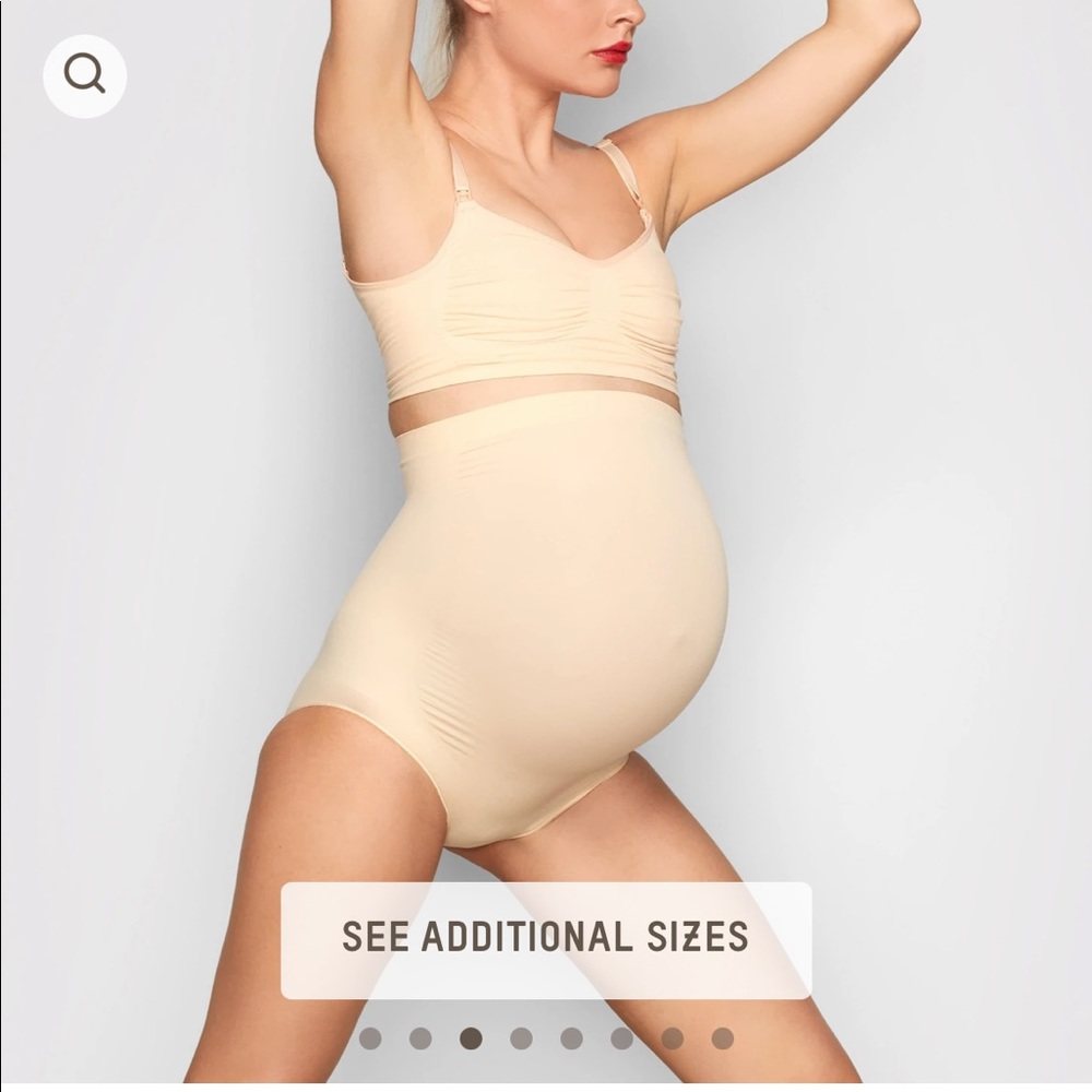 SKIMS MATERNITY SCULPTING HIGH WAIST BRIEF | CLAY